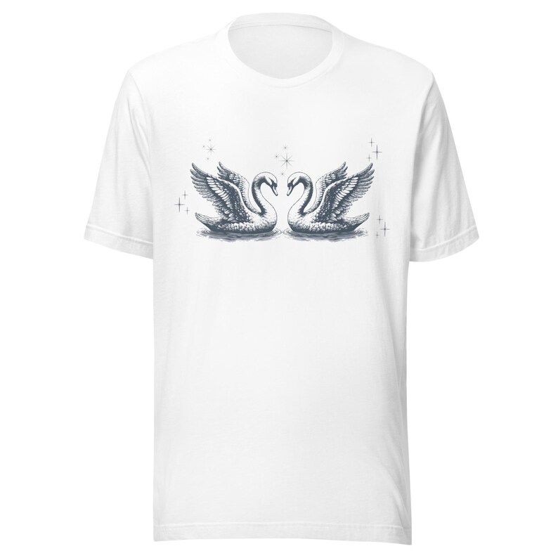 Beautiful Swan Shirt, Cute Swan Shirt, Lovely Swan Apparel, Classic Coquette Style Top, Perfect Gift for Swan Lovers