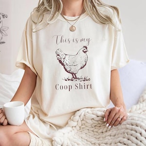 This is my coop shirt, Chicken Mama Tee - Funny Chicken Lover Shirt, Mother’s Day Gift for Chicken Moms, Farm Life Top for Women