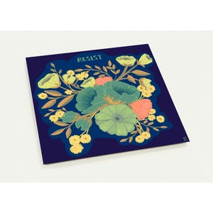 Bouquet of resistance Note Cards | blue