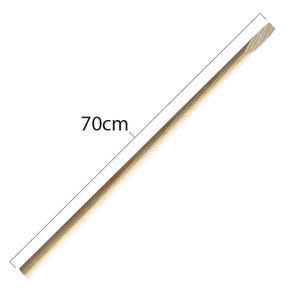 Mango de madera 70 cm para cartel de cartón | Mango de demostración estable | Corte para un mejor agarre | Palo de madera ligero | Manifestaciones, carteles, eventos.