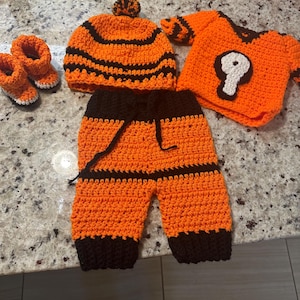 Baby Football Jersey - Team Colors Customized With Favorite Jersey Number!