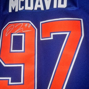 Connor McDavidson Unterzeichnet Edmonton Oilers Jersey PSA / DNA-Zertifizierung