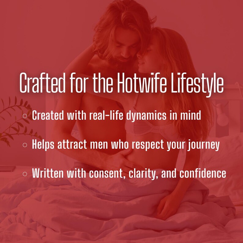 START TODAY! Create a hotwife profile guaranteed to drive men wild! Don't delay your hotwife fantasy another day! *Instant Download image 3