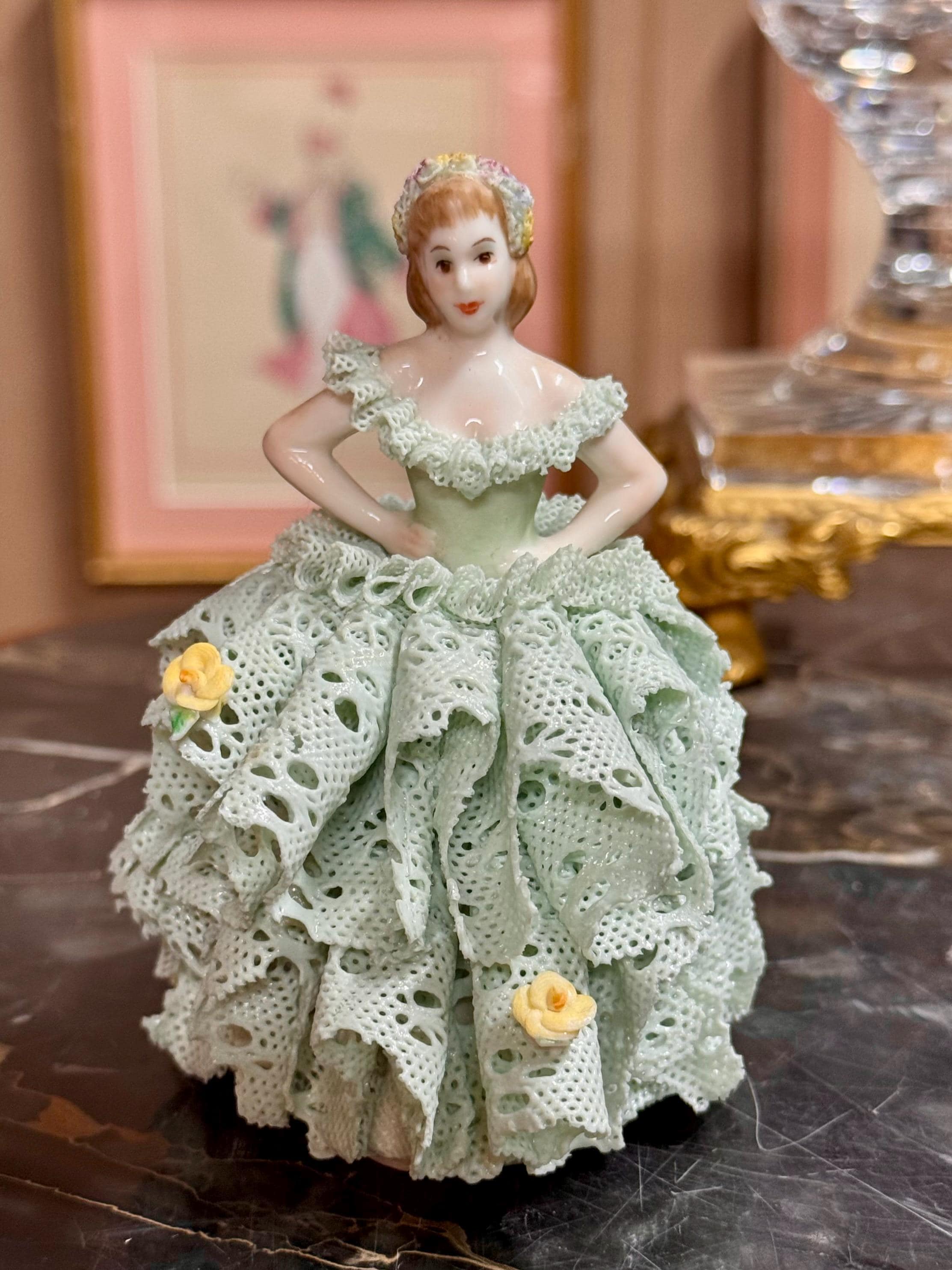 Irish Dresden Porcelain Figurine - Etsy