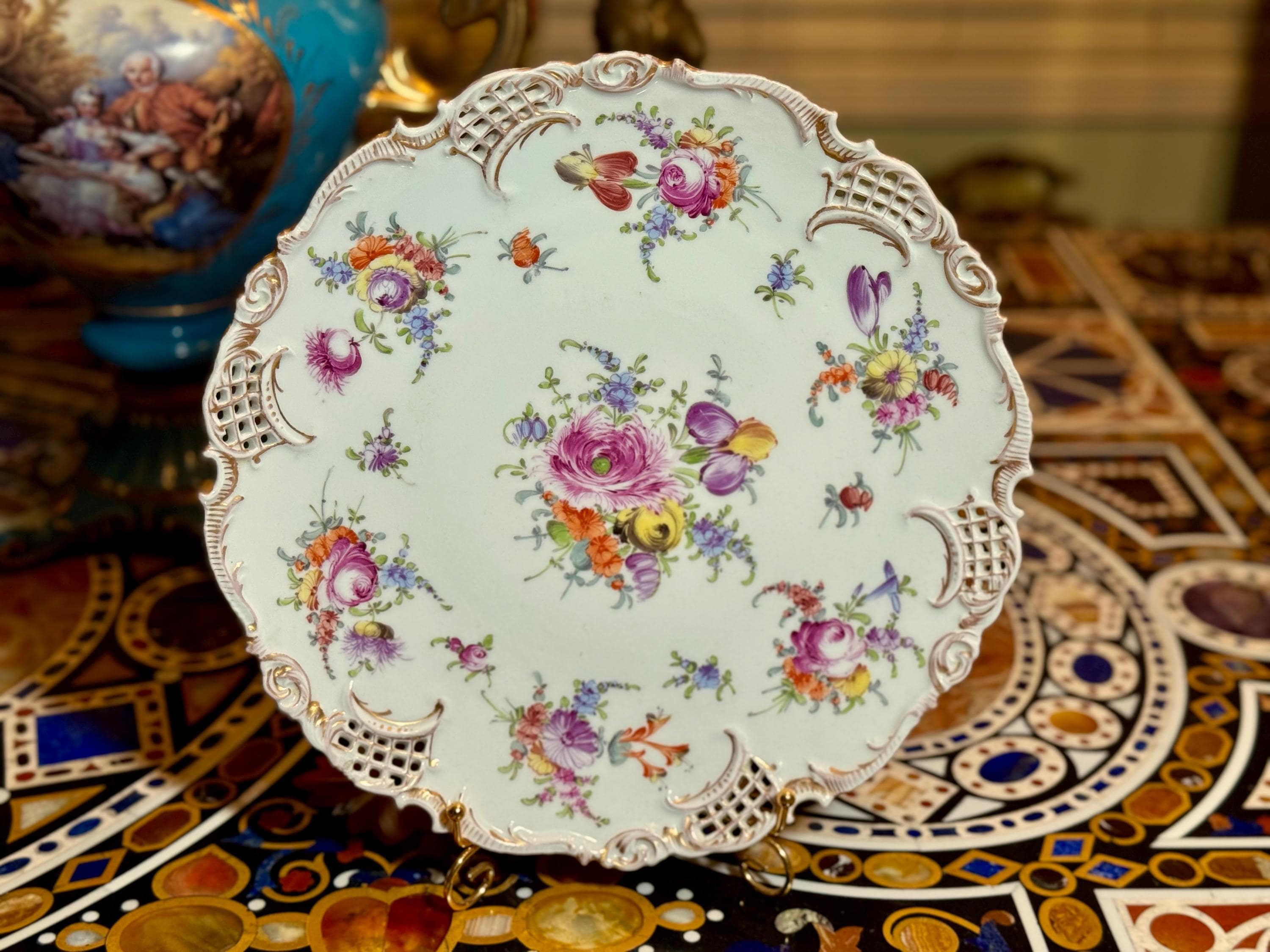 ドレスデン　Richard Klemm工房　大皿 ドレスデン Richard Klemm工房 大皿