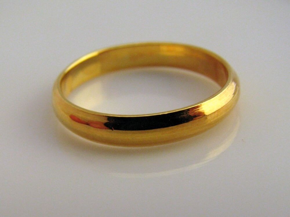 Promotion Gold Plated Over Brass Wedding Ring Engagement Ring Half