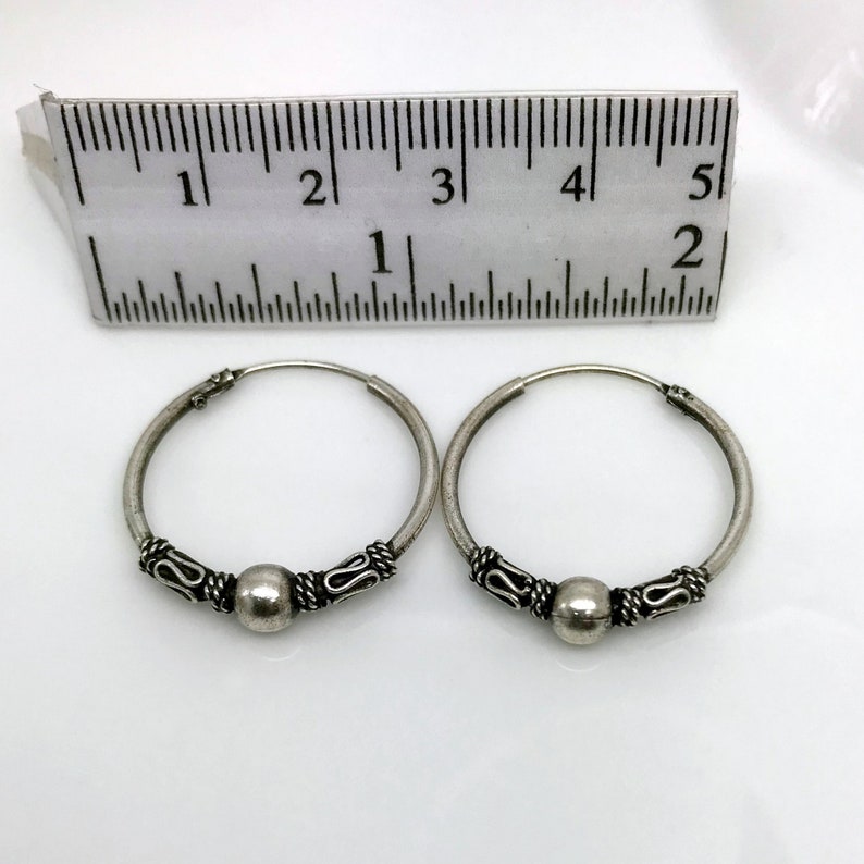 Very large men's earrings hoops, dangling hoop earrings for guys, 925 sterling silver earrings, extremely large wire hoop earrings 559G image 3