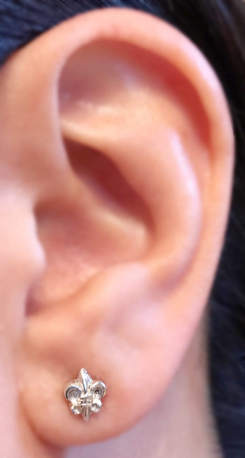 fleur de lis earings