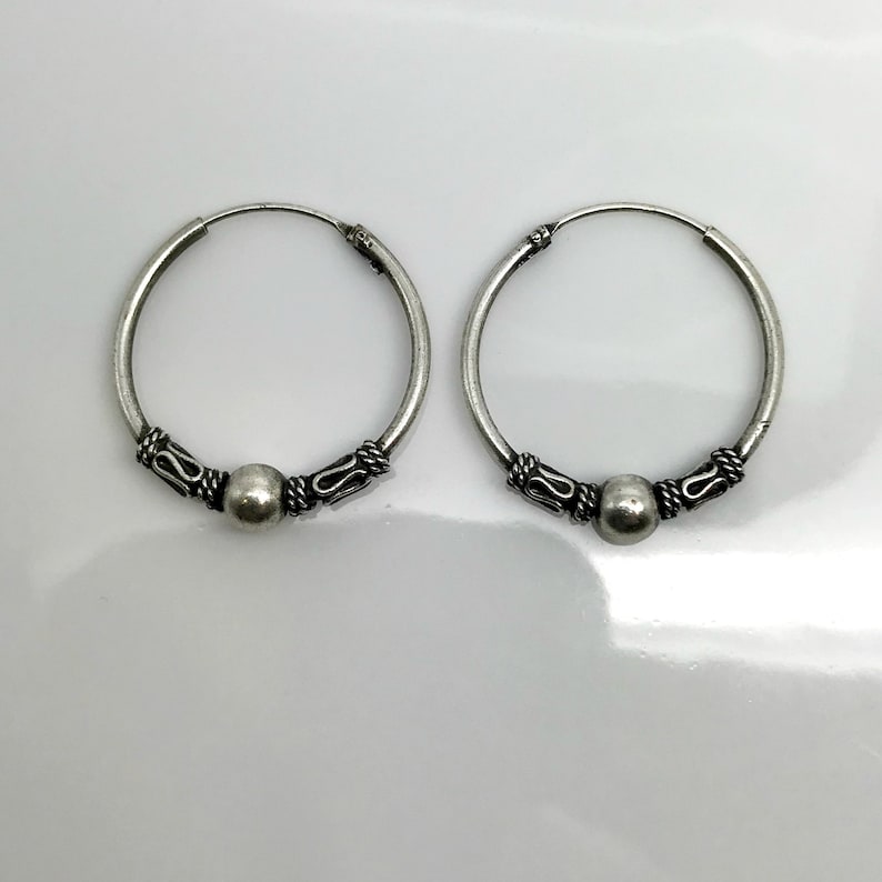 Very large men's earrings hoops, dangling hoop earrings for guys, 925 sterling silver earrings, extremely large wire hoop earrings 559G image 6