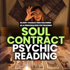 Soul Contract Psychic Reading | Personalized PDF with Medium Guidance | Future Love, Karma & Psychic Reading, Past Life and General Reading