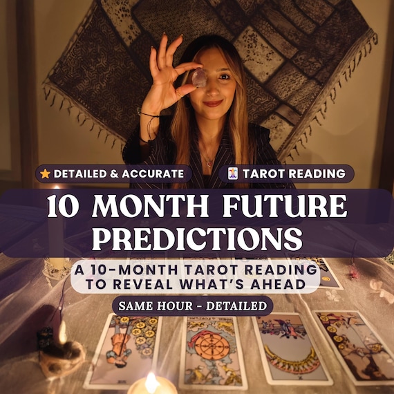 10 Month Future Psychic Predictions, Tarot Card Reading, Spiritual Love Insight, Relationship & General Reading, Same Hour Delivery