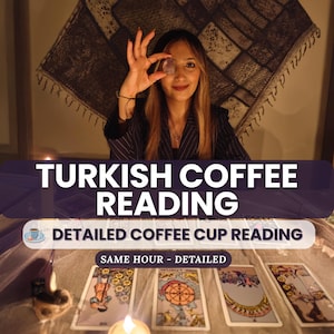 Lettura del caffè turco, Lettura dettagliata della tazza di caffè turco, Lettura del cartomante, Lettura del caffè, Lettura dell'amore futuro, Lettura alla stessa ora