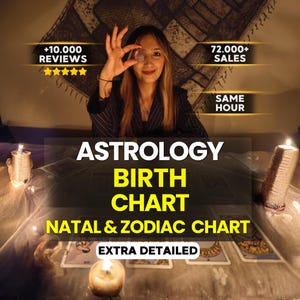 Astrology Birth Chart Reading | Natal & Zodiac Chart Insight | Same Hour PDF