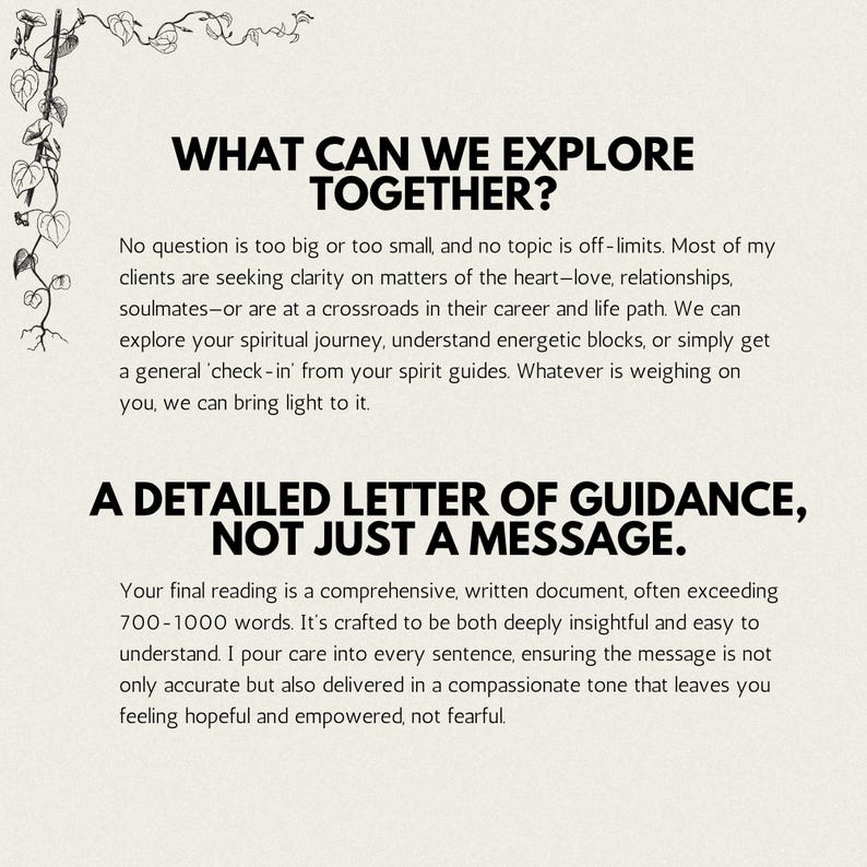 Image featuring an open notebook and gentle light, representing the digital message you receive after a psychic reading. Text emphasizes clairvoyant reading without tools, offering same hour reading and fast psychic reading delivery when you need answers. It includes psychic advice that feels honest, plus psychic predictions about shifts ahead. The design also mentions medium reading and psychic medium support, alongside general reading, love reading, career reading, and blind reading choices.