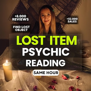 Lost Item Psychic Reading Same Hour, Find Lost Object, Missing Item Reading, Clairvoyant Guidance