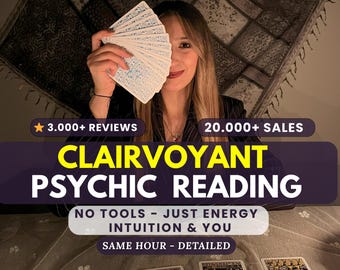 SAME HOUR Very Detailed Clairvoyant Psychic Reading, Same Hour Psychic Reading, Career & Love Reading, General Reading, Medium Reading