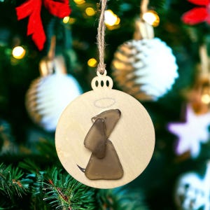 Verzierung Sea Glass, Ornamente Weihnachtsgeschenk, Sea Glass Geschenk, Memory Pet Ornament, Seaglass Ornaments, Seeglas Ornamente