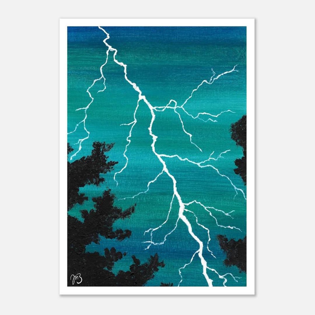Art Print "lightning" - Etsy