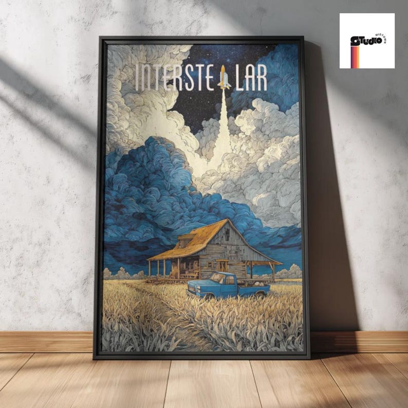 Interstellar Movie Poster, Sci Fi Space Wall Print - Rolled Posters ...