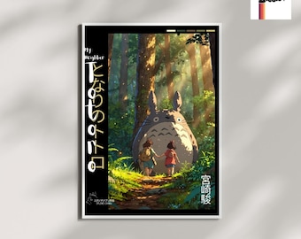 Studio Ghibli Art Print: Vintage Anime Movie Poster