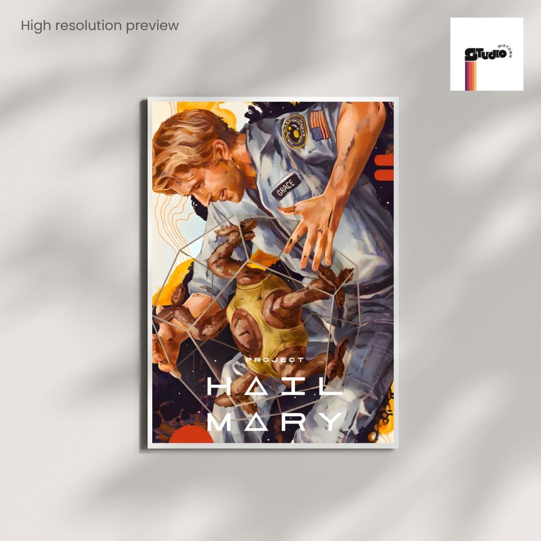 project-hail-mary-poster-sci-fi-movie-print-minimalist-space-film-wall