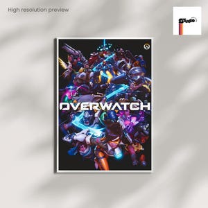 Overwatch Gamer Poster: Collectible Video Game Art Print