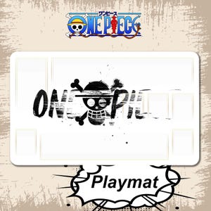 Playmat One Piece TCG 60*35mm FR, tapis de jeu One Piece FR, jeu de carte a collectionner One Piece manga - Tapis de souris et jeu de carte.