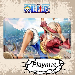 Playmat One Piece TCG 60*35mm FR, tapis de jeu One Piece Monkey D. Luffy, jeu de carte a collectionner One Piece - Tapis de souris
