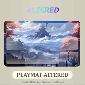 Playmat Altered TCG 60*35mm, tapis de jeu Altered, jeu de carte a collectionner Altered Fantasy China- Tapis de souris Chine - jeu de carte
