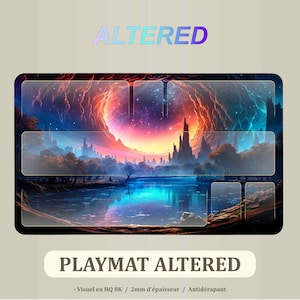 Playmat Altered TCG 60*35mm, tapis de jeu Altered Confluence Wind, jeu de carte a collectionner Altered - Tapis de souris et jeu de carte.