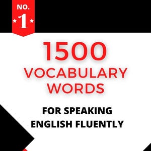 1500 Essential English Vocabulary Words PDF | Fluent Spoken English Practice Book | ESL Vocabulary Builder | English Learning Resource