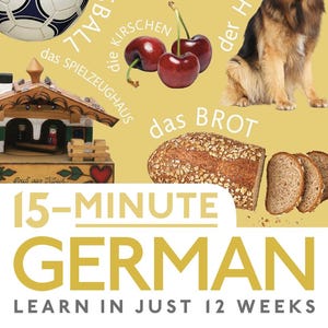 15-Minute German Book Digital Download | Beginner German Course | Bilingual Language Learning Workbook | German English Vocabulary Guide