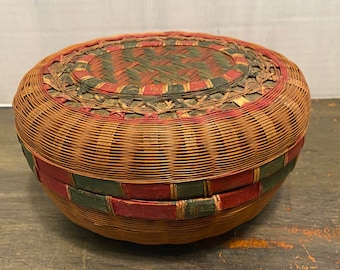 Antique Asian Sewing Basket