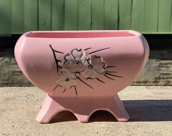 MCM McCoy Pink Dogwood Planter