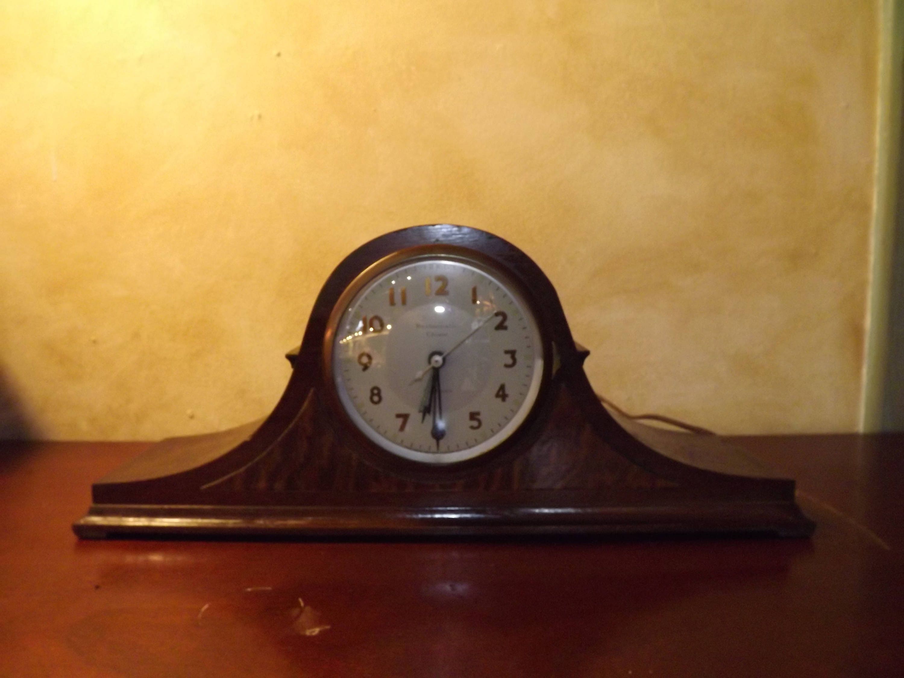 Vintage Mantel Clock Westminster Chime New Haven Electric Etsy