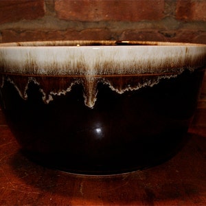 SALE Vintage Large Brown Dripware Pfaltsgraft Bowl image 1