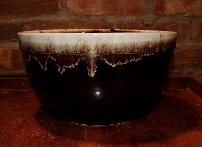 SALE Vintage Large Brown Dripware Pfaltsgraft Bowl image 1