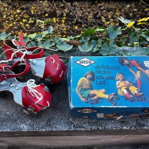 Vintage Waco German Kids Roller Skates 1970’s with box