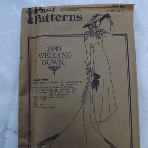 Art Deco 1939 Wedding Gown Past Patterns Historic Clothing Pattern  Fig. 304