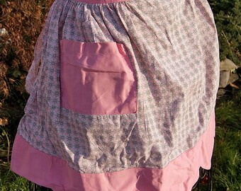 Retro Apron in Mod Pink Fabric