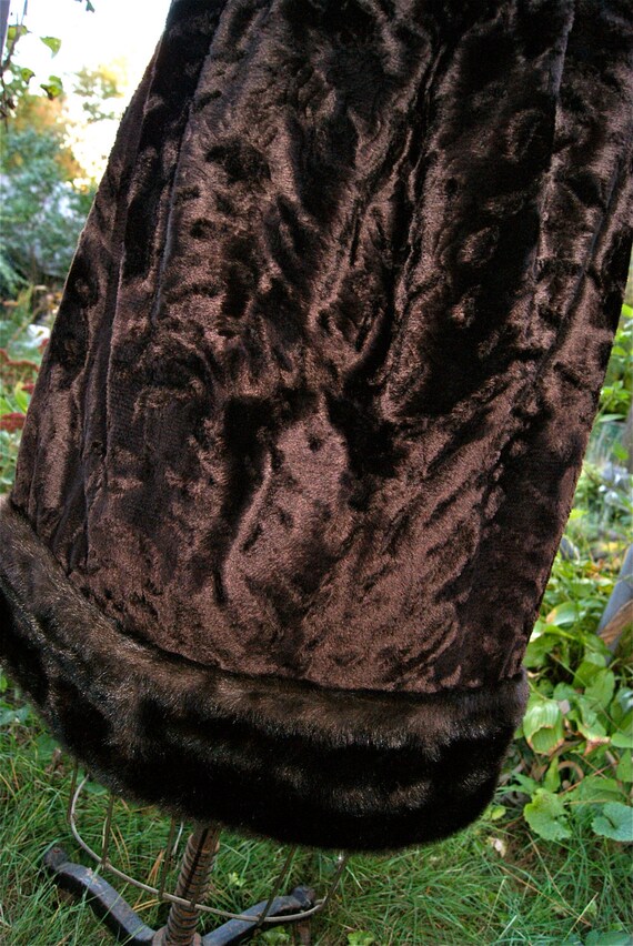 Mid Century Faux Mink Fur Skirt - image 2