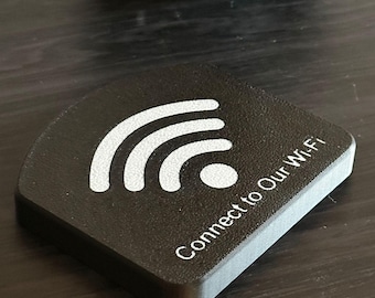 Wi-Fi Coaster - NFC - Home Essentials - Friends & Guests - Android Phones - 3DPrint