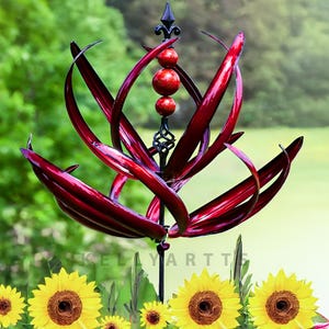 Kinetic Wind Spinner, Wind Sculpture, Outdoor Garden Metal Spinner, Outdoor Garden Decoration, Hand Made Gift, Garden Wind Spinner