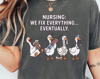 Funny Nurse Goose PNG, Humor Gift for Nurses, Nurse Png, Medical Assistant, Funny Goose Nurse Png, Gift for Nurse (Digital Download)