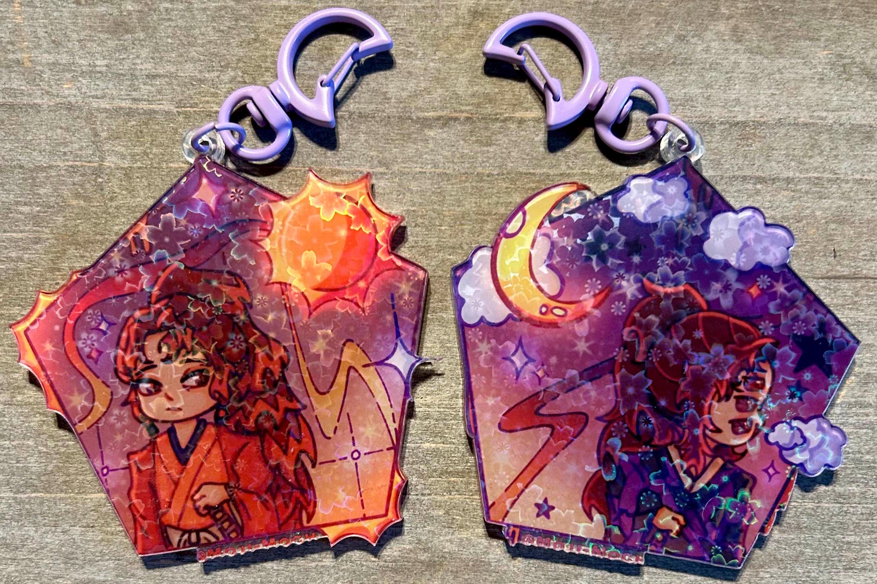 鬼滅の刃 ビッグチャーム 黒死牟＆縁壱 黒死牟 コレクションチャームビッグ 刀 キーホルダー 鬼滅 上弦