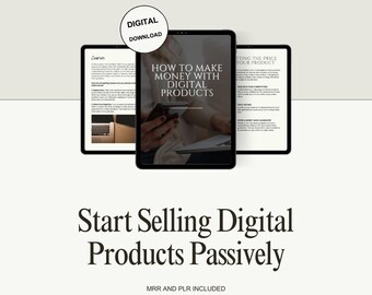 Digital Products eBook | Passive Income Guide for Etsy, Shopify (Digital Download)