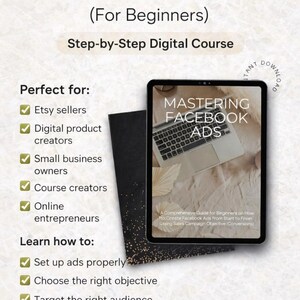 Mastering Facebook Ads eBook | Step-by-Step Meta Ads Strategy (Digital Download) with PLR and MRR