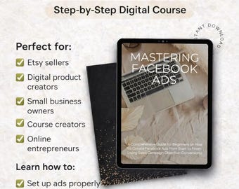 Mastering Facebook Ads eBook | Step-by-Step Meta Ads Strategy (Digital Download) with PLR and MRR