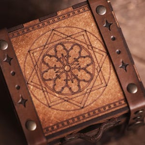MtG deck box for collectible card games, Commander, DnD spell cards, Lorcana, Onepiece, Pokémon, and other games. Dice and counter drawer. image 8