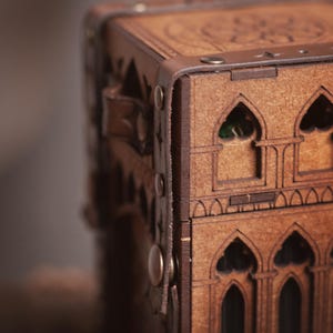 MtG deck box for collectible card games, Commander, DnD spell cards, Lorcana, Onepiece, Pokémon, and other games. Dice and counter drawer. image 7